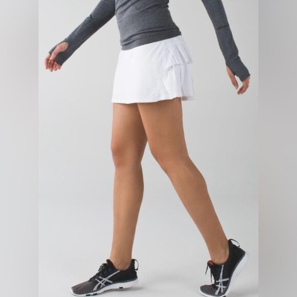 Lululemon Run: Pace Setter Skirt *TallWhite size 8 - Picture 2 of 15